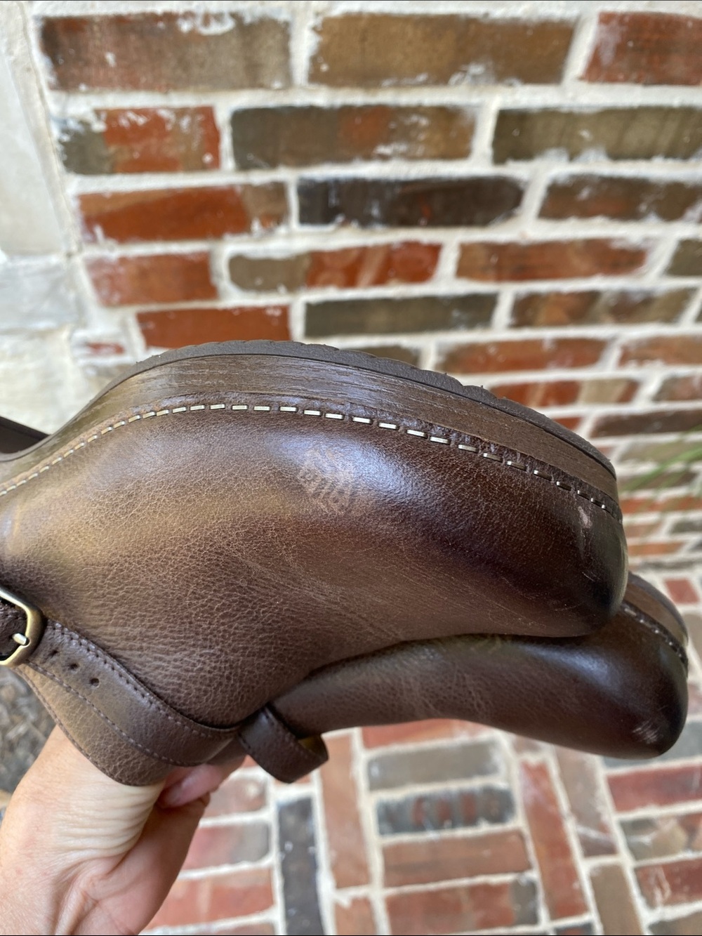Dansko Brown Leather Slip-On Berry Clog Size 40 - Picture 8 of 16